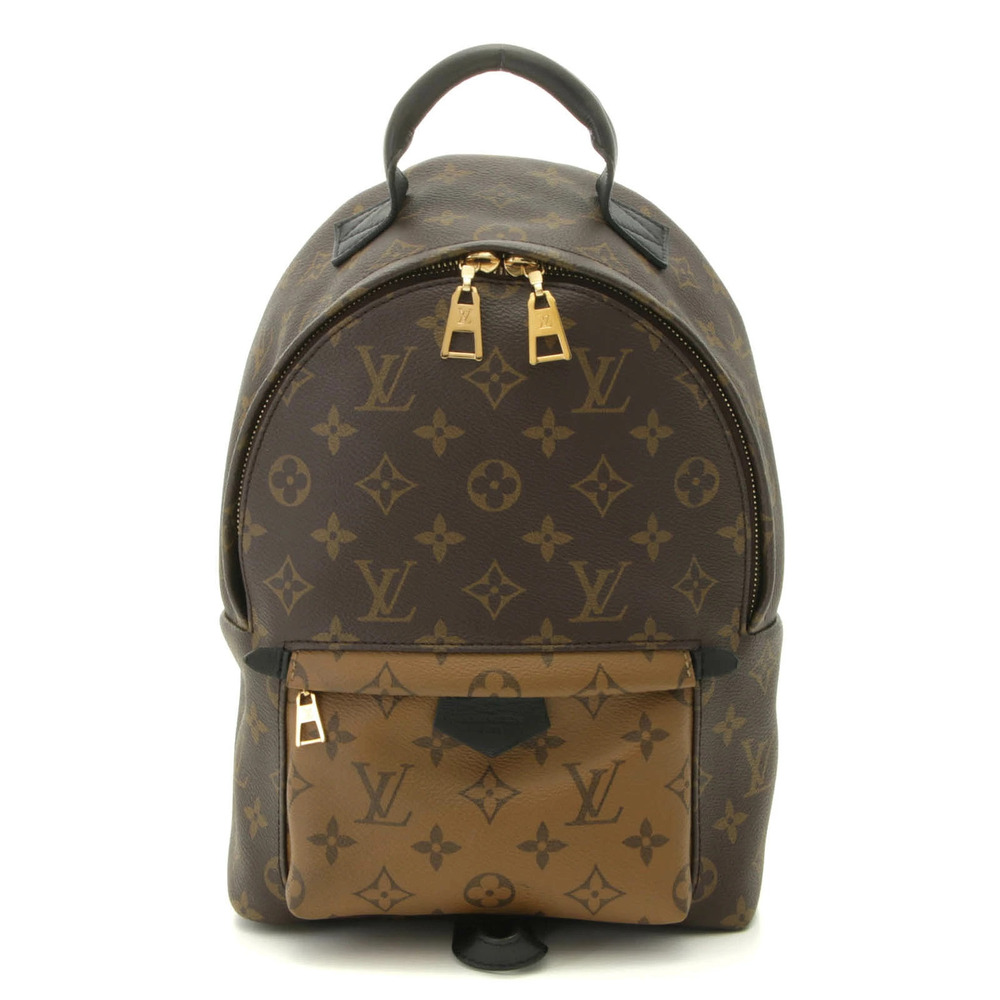 LOUIS VUITTON Palm Springs Backpack Monogram Reverse Daypack Canvas Brown